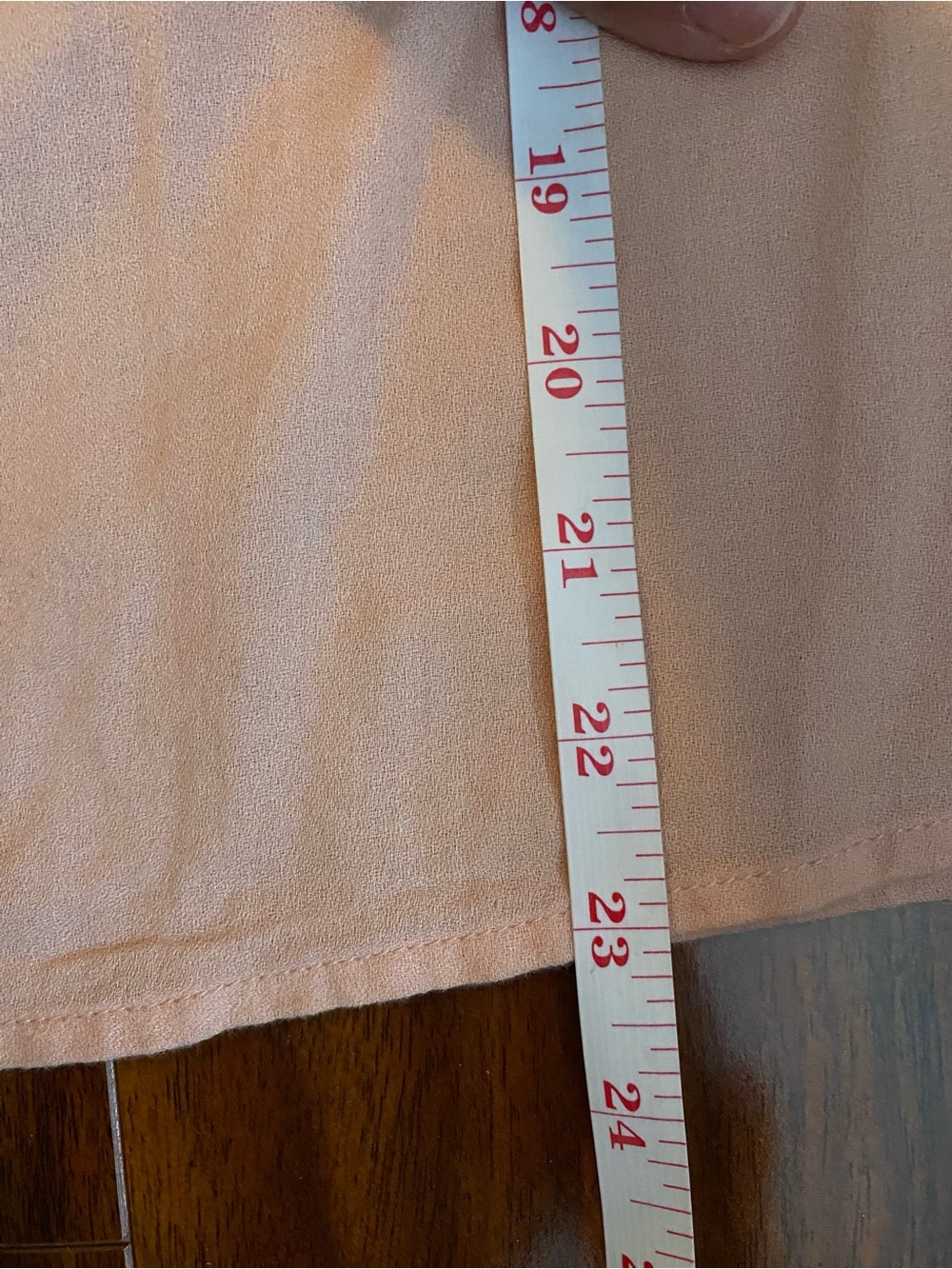 Old Navy Peach Crochet Yoke Short Sleeve Flowy Blouse oversized - Picture 7 of 7